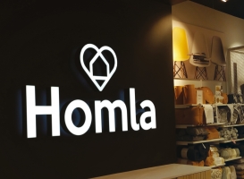 Homla - podświetlane logo przestrzenne